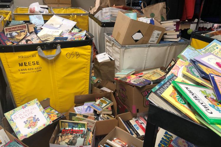 Book drive donations
